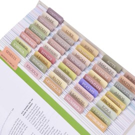 72PCS Bible Tabs, Boho Bible Tabs for Study Bible Easy to Read and Apply Bible Index Book Tabs Bible Stickers for Women Men Bible Study Accessories for Bible Chapters(Boho Theme)