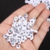 ftiemlovde 780 Black Letter Beads for Bracelets Set DIY with