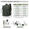 SUIKIHUM Lay Flat Carry on Travel Backpack, 30L Airline Approved,