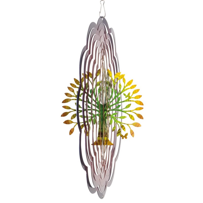 CIM Rainbow Wind Chime Stainless Steel Smooth Spinning Wind Mobile