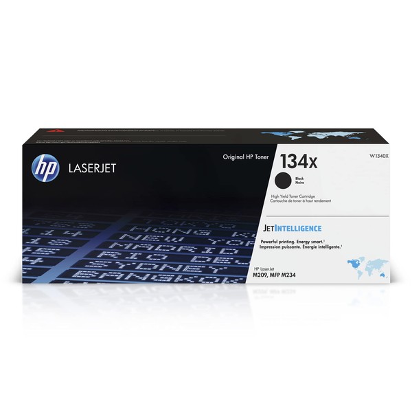 HP 134X Black High-yield Toner Cartridge | Works with HP LaserJet M209 Series, HP LaserJet MFP M234 Series | W1340X