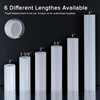 2.6 Inch Tall White Plastic Candle Covers Sleeves Chandelier Socket