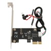 Computer Power Reset Switch PCIE Card Precise Control Thickened Gold