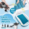 CHERIMOR Inflatable Toddler Travel Bed with Safety Bumpers & Electric