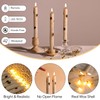 Girimax Birch Bark Flameless Taper Candles with Remote, Flickering Battery