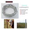 YAGJIA Barbed Wire 50 Ft, 4 Point Barbed Wire Fence,