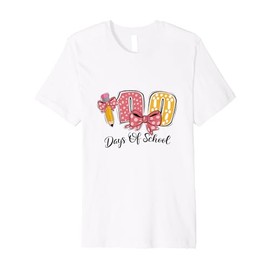 100 Days of School Costume for Teacher Dad or Mom Premium T-Shirt