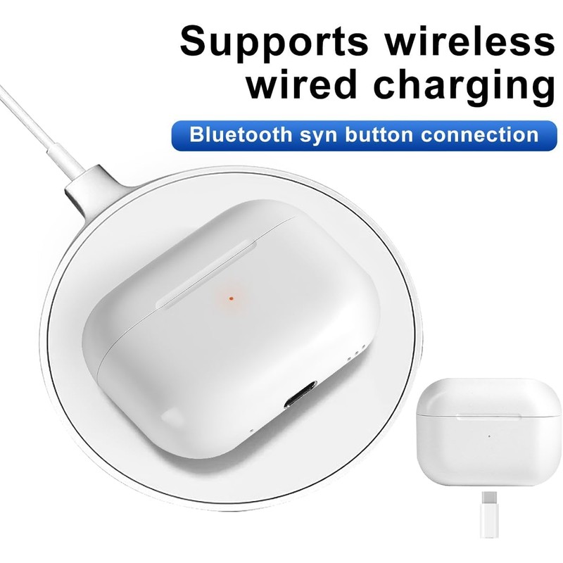 Wireless Charging Case for AirPods Pro 1st/2nd Generation, （USB C）