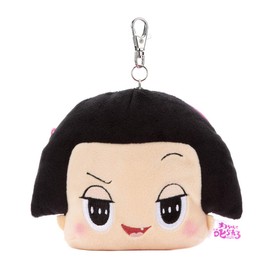 Chiko-chan Will Scold You! Plush Pass Case with Reel Chiko-chan Height Approximately 4.7 inches (12 cm)