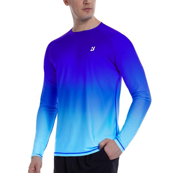 Roadbox Men's UPF 50+ Swim Rash Guard Vest, Long Sleeve