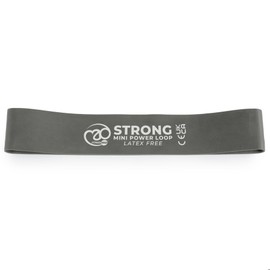 Fitness-Mad Latex Free Mini Resistance Band | Elastic Exercise Loop in 3 Different Resistance Levels | Great for Strength Training, Therapy & Rehab | Single Looped Band or Set of 3, 31cm