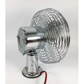 Meridian Vehicle Parts MVP 24 Volt All Metal Dash Fan 6" Diameter Blade Truck Cab RV Horse Trailer
