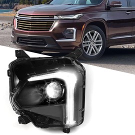 FIONE LED Headlights Assembly [w/LED DRL] Compatible with Chevy Traverse 2022 2023 LED Projector Headlight with LED DRL Factory Headlamps Left Driver Side LH GM2502525