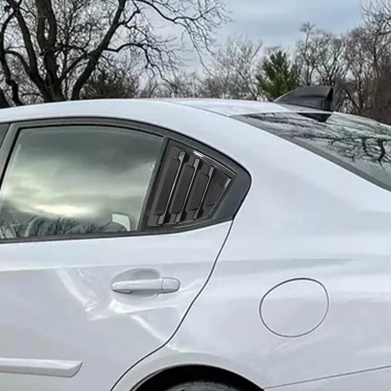 DLOVEG Rear Side Window Louvers for 2015-2021 Subaru WRX STI