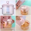Vaguelly Glass Pot, Clear Glass Cooking Pot Saucepan with Lid,