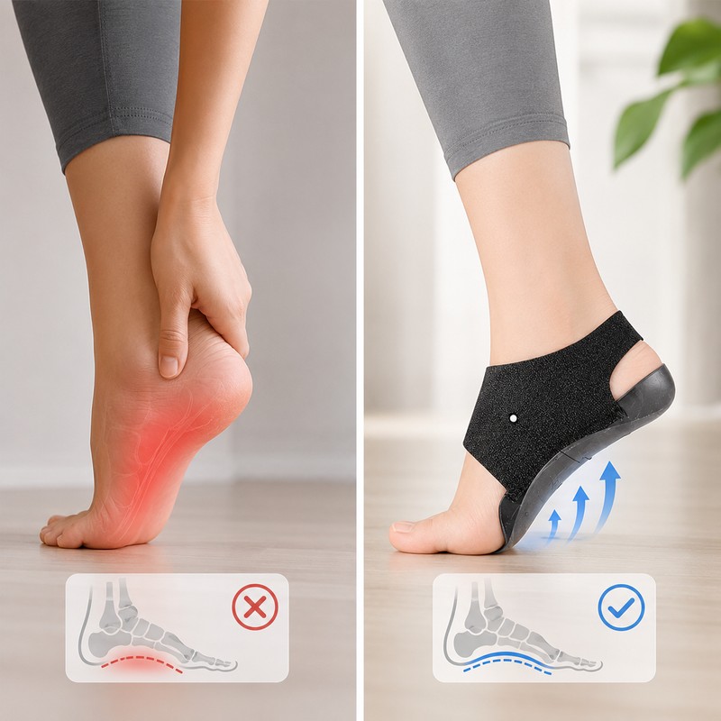 Arch Support Sleeves for Daily Foot Comfort – Cushioned TPR