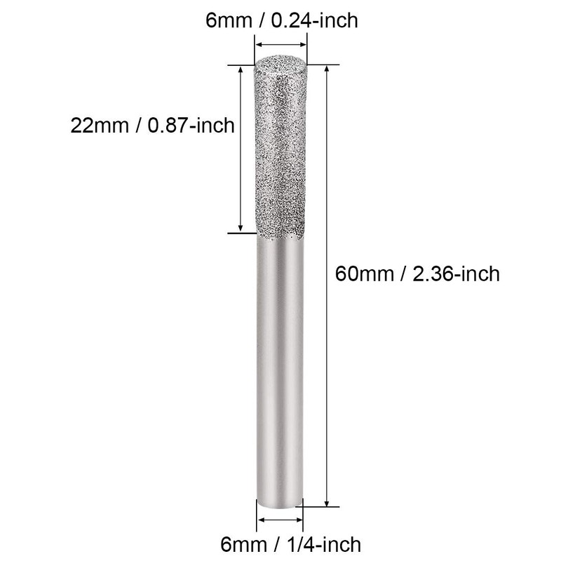 sourcing map Diamond Burrs Grinding Drill Bits for Carving Rotary