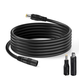 DC Power Extension Cable, 14AWG 2FT 8mm Male to Female Extension Cord Compatible with Solar Panel Portable Power Stations