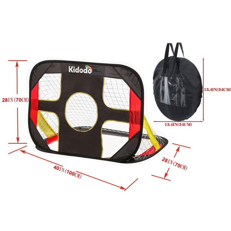 Soccer Goal Portable Folding Pop Up Soccer Target Net Kids