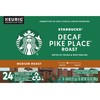 Starbucks Pike Place Decaffeinated Coffee Single-Serve K-Cup, 24 Count