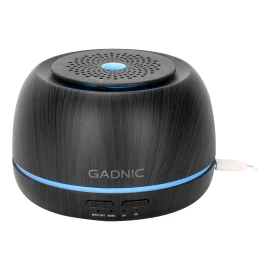 Difusor Humificador De Aromas Gadnic Efecto Madera Luz Led