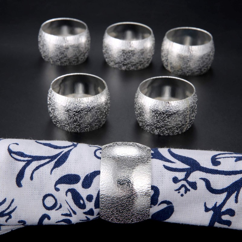 Napkin Rings Round Alloy Napkin Rings for Restaurant Commercial Hotel