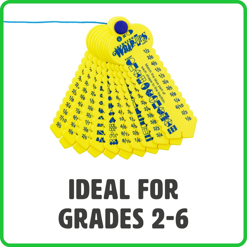 Learning Wrap-ups Fraction Keys - Self Correcting Math Tool for