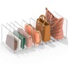 GoMaihe Bag & Purse Organizer for Closet: Adjustable Clear Handbag