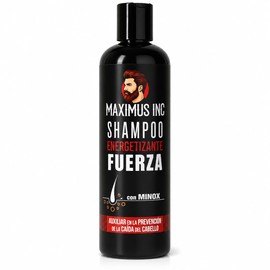 Shampoo Crecimiento Cabello Hombre con Activos Estimulantes y Minox - Detiene la Caída y Fortalece los Folículos - Champú Engrosador Anticaida Diario para Pelo Fino o Debilitado 500 Ml