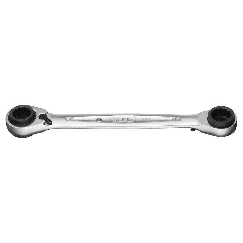TONE RMW-1215 4-Way Ratchet Glasses Wrench Double Side Width 0.5