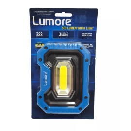 Lumen Lumore 500 Lumen LED Work Light Magnetic Base Adjustable Stand 3 Light Modes