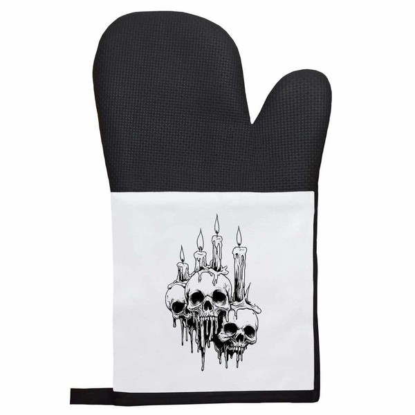 'Melted Candles with Skulls' Oven Glove/Mitt (OG00052381)