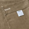 Valea Home Burlap Tier Curtains for Kitchen Rustic Tan Rod