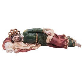 Wowser Sleeping Saint Joseph Figurine, Religious Home Decor, Gift for Home Sellers, 8 Inches