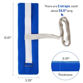 Ibnotuiy 4Pcs Medical Restraints Patient Hospital Bed Quick-Release Limb Holders for Hands Or Feet Universal Constraints Control