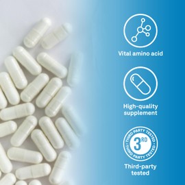 Organika Taurine Ultra Strength- 1000mg- Supports Cardiovascular Health, 3000mg Daily Dose- 240vcaps