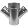 6" Inch to 4" inch Branches W-Shape Ducting Splitter -