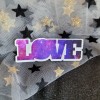Moonlight Jade STKR055 GALAXY LOVE Shaped Star Sticker | Vinyl