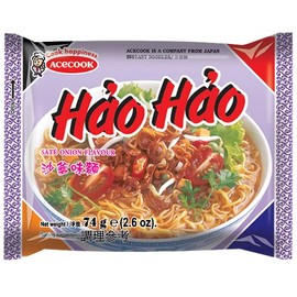 Acecook Hao Hao Mi Sate Hanh Onion Vietnamese Instant Noodles (15 Pack, Total of 40oz)