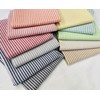 Candy Stripe Linen Fabric Light Cotton Material Cute Striped White