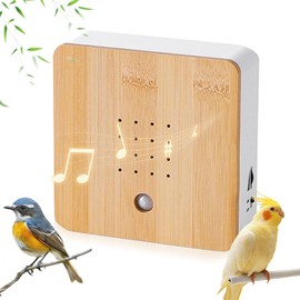 KBIBCK Vogelgezwitscher Bewegungsmelder, Vogelgezwitscher Box, Naturgeräusche Box mit Wandhalterung, Naturgeräusche Box Mit Bewegungsmelder, Naturgeräuschebox Vogel Gesang Vogelgesang&Waldquelle