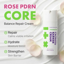 Rose PDRN Crema facial, hidratante de barrera coreana con ácido hialurónico, ceramida y niacinamida, reafirmante e hidratación profunda para pieles se