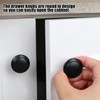 Romeda 18 Pieces Drawer Knobs, 30mm Black Cabinet Knobs, Drawer
