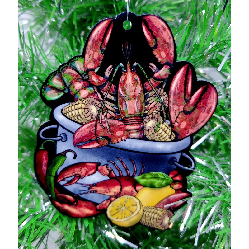 Crawfish Boil Christmas Ornament (C12)
