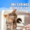 100Pcs 1ml Syringes With Caps for Refilling and Measuring Liquids,