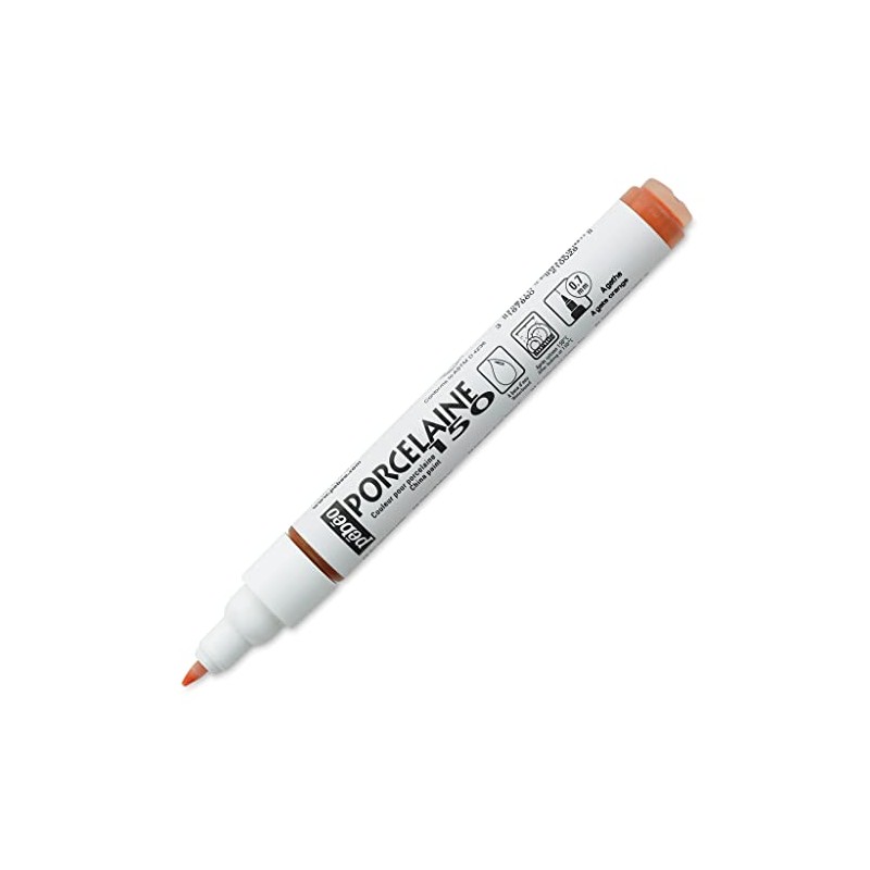 Pebeo Porcelaine 150 China Paint Fine Tip Marker, Agate Orange