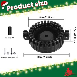 Nomanak Christmas Tree Flagpole Mega Topper Light Hook, Flag Pole Christmas Tree Light Kit for Hanging Christmas Tree Lights Flag Pole Lights Outdoor Decoration