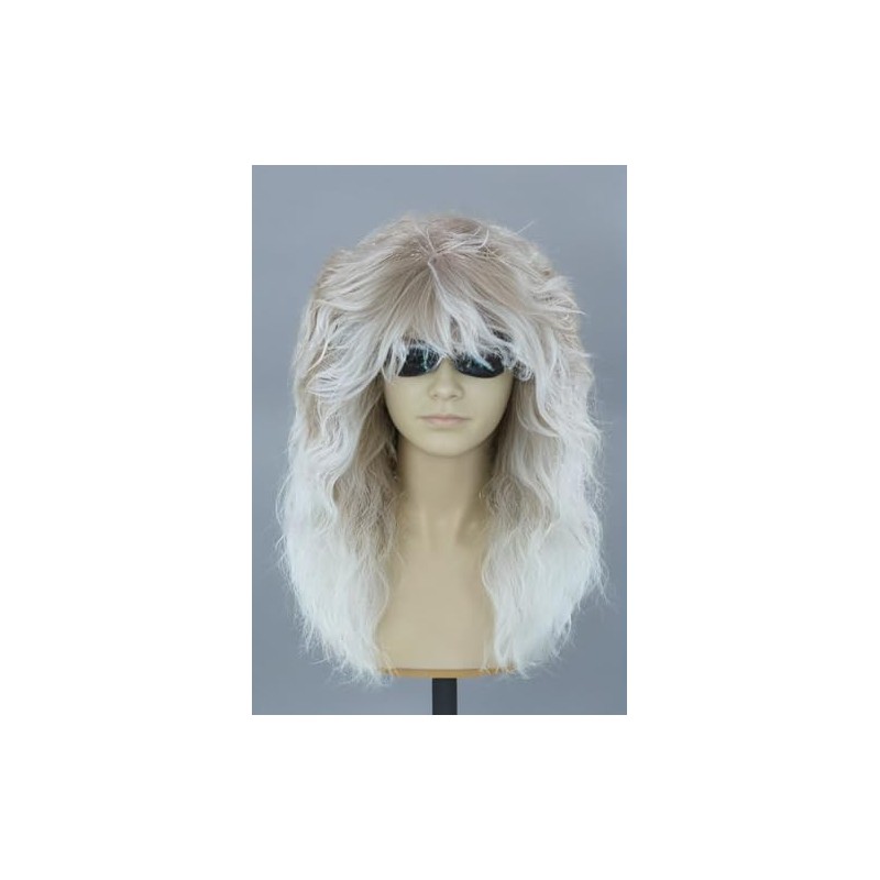 Xinhuanqi Wig Retro style for Men and Women, Rock Disco,