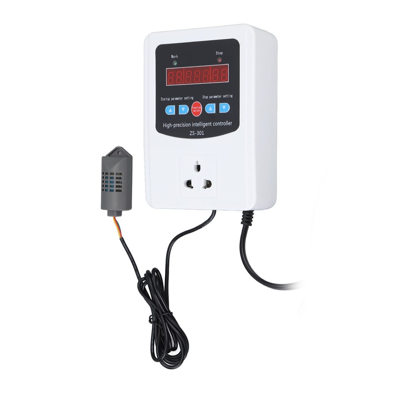 1500W Digital Humidity Controller LCD Display Humidistat Plastic Timing Air