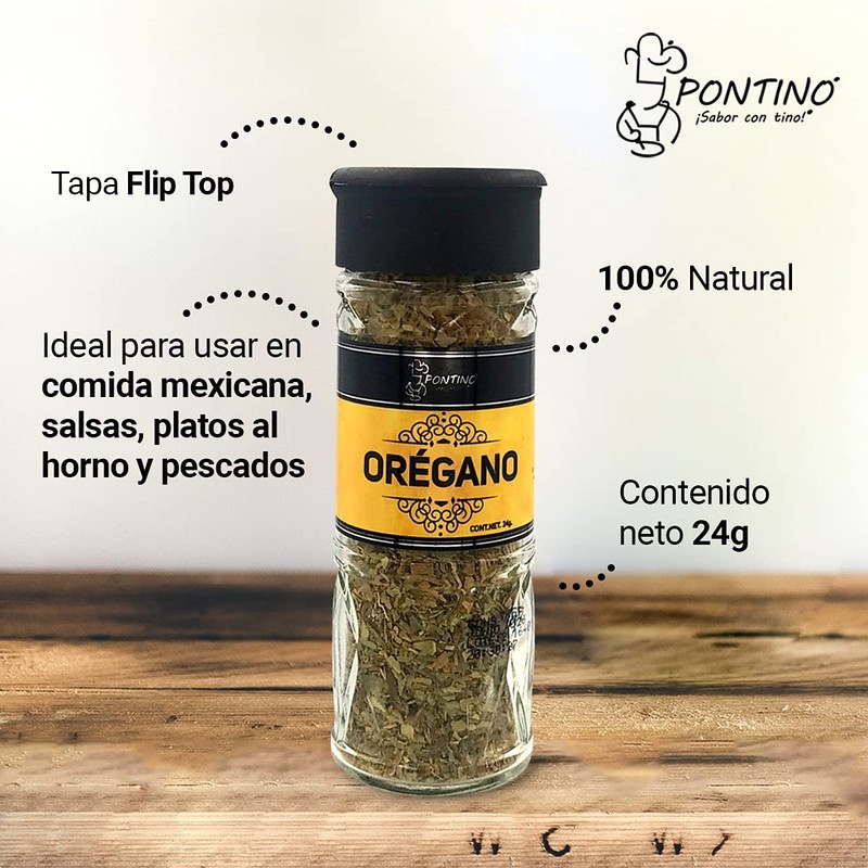 Pontino Orégano 24 Gramos 2 Piezas
